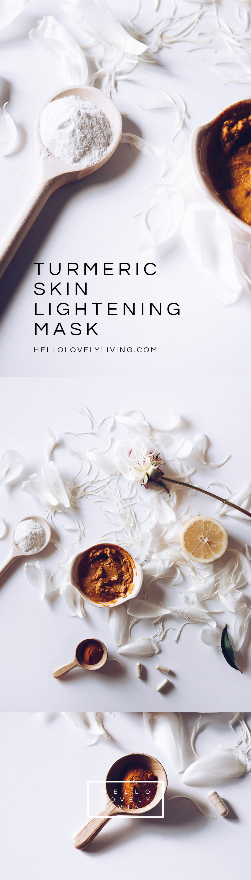 DIY Turmeric Skin Lightening Mask Hello Lovely Living